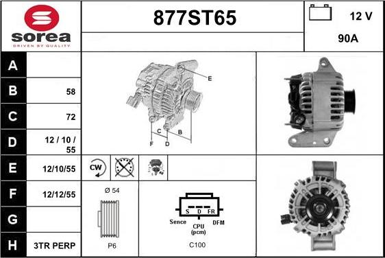 STARTCAR 877ST65 - Ģenerators adetalas.lv