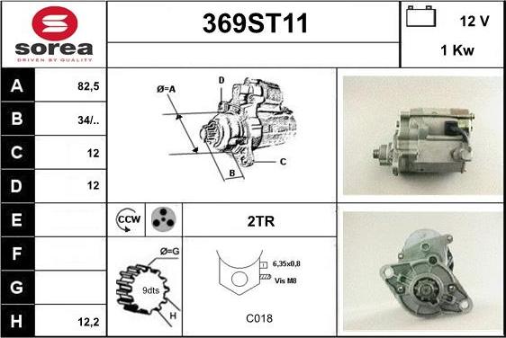 STARTCAR 369ST11 - Starteris adetalas.lv