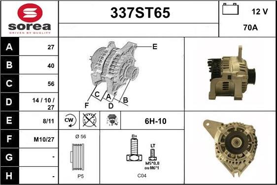 STARTCAR 337ST65 - Ģenerators adetalas.lv