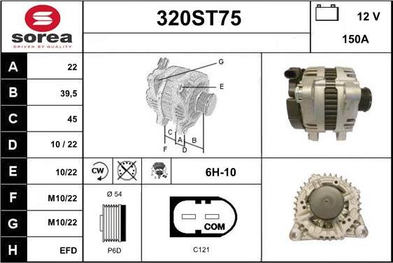 STARTCAR 320ST75 - Ģenerators adetalas.lv