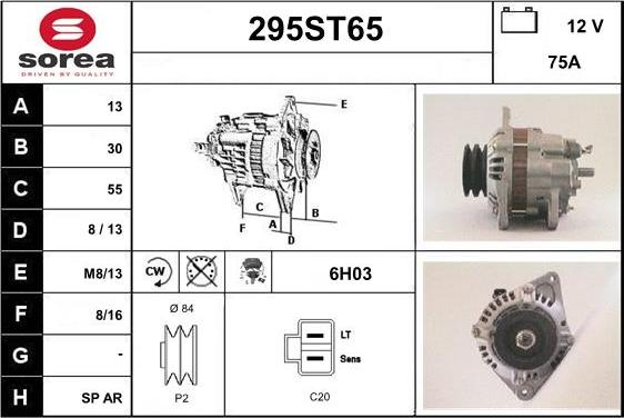 STARTCAR 295ST65 - Ģenerators adetalas.lv