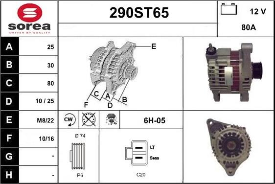 STARTCAR 290ST65 - Ģenerators adetalas.lv