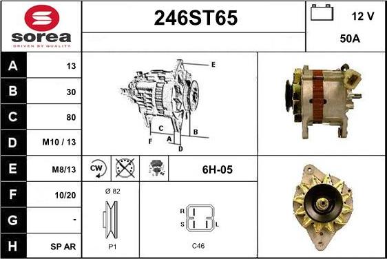 STARTCAR 246ST65 - Ģenerators adetalas.lv