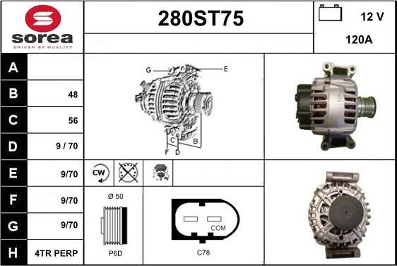 STARTCAR 280ST75 - Ģenerators adetalas.lv