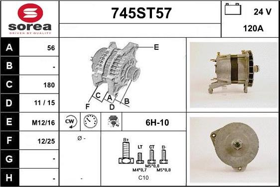 STARTCAR 745ST57 - Ģenerators adetalas.lv