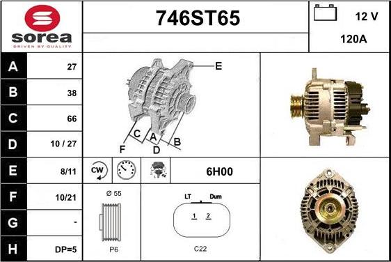 STARTCAR 746ST65 - Ģenerators adetalas.lv