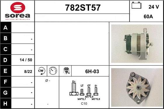 STARTCAR 782ST57 - Ģenerators adetalas.lv