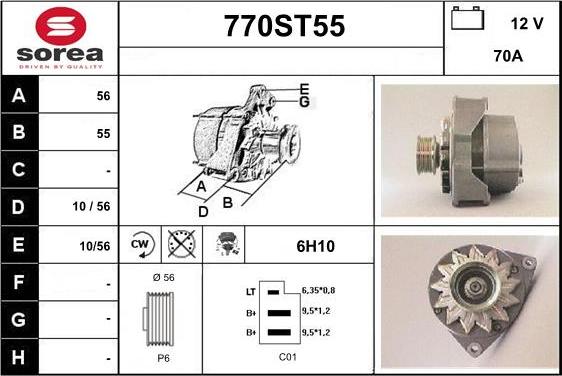 STARTCAR 770ST55 - Ģenerators adetalas.lv