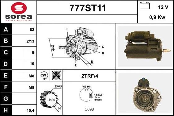 STARTCAR 777ST11 - Starteris adetalas.lv