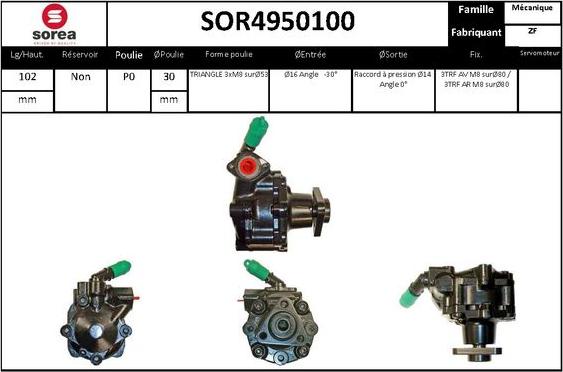 STARTCAR SOR4950100 - Hidrosūknis, Stūres iekārta adetalas.lv