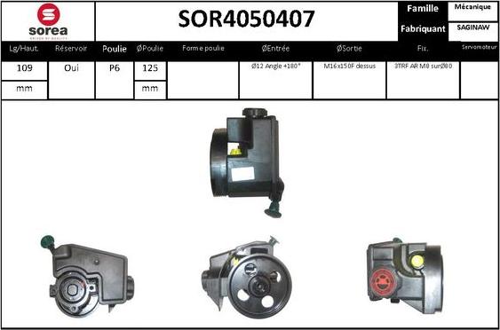 STARTCAR SOR4050407 - Hidrosūknis, Stūres iekārta adetalas.lv