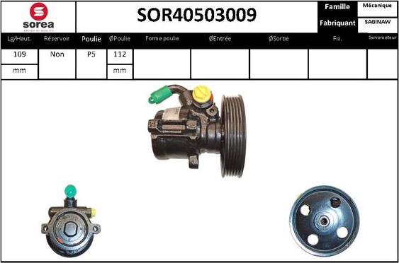 STARTCAR SOR40503009 - Hidrosūknis, Stūres iekārta adetalas.lv