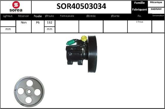 STARTCAR SOR40503034 - Hidrosūknis, Stūres iekārta adetalas.lv