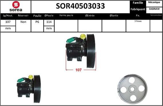 STARTCAR SOR40503033 - Hidrosūknis, Stūres iekārta adetalas.lv