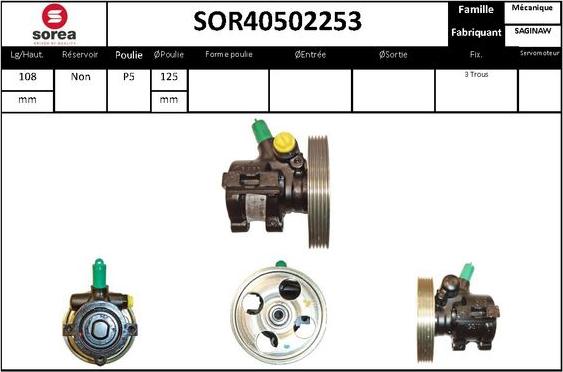 STARTCAR SOR40502253 - Hidrosūknis, Stūres iekārta adetalas.lv