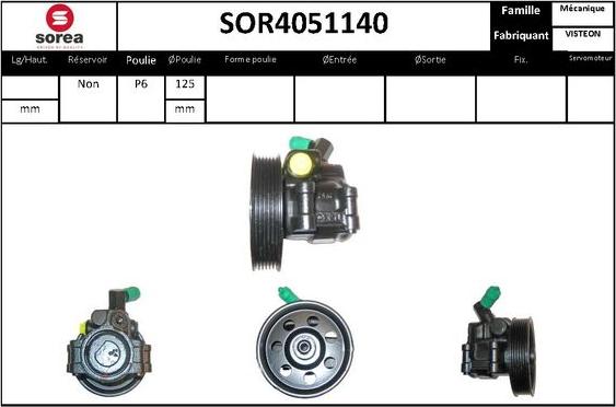 STARTCAR SOR4051140 - Hidrosūknis, Stūres iekārta adetalas.lv