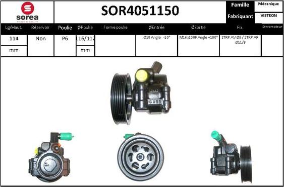 STARTCAR SOR4051150 - Hidrosūknis, Stūres iekārta adetalas.lv