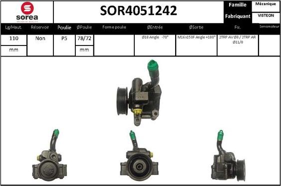 STARTCAR SOR4051242 - Hidrosūknis, Stūres iekārta adetalas.lv