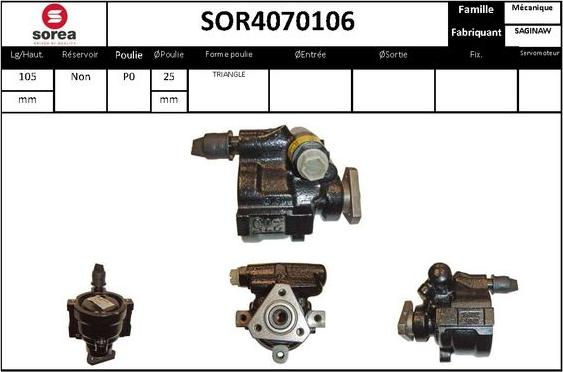 STARTCAR SOR4070106 - Hidrosūknis, Stūres iekārta adetalas.lv