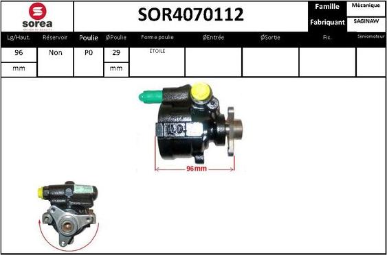 STARTCAR SOR4070112 - Hidrosūknis, Stūres iekārta adetalas.lv