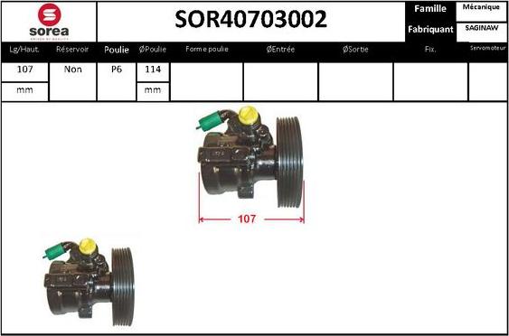 STARTCAR SOR40703002 - Hidrosūknis, Stūres iekārta adetalas.lv