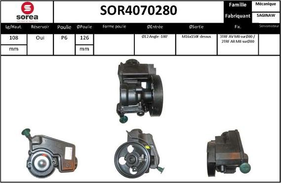 STARTCAR SOR4070280 - Hidrosūknis, Stūres iekārta adetalas.lv