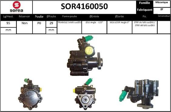 STARTCAR SOR4160050 - Hidrosūknis, Stūres iekārta adetalas.lv