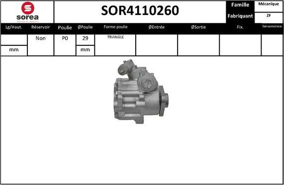 STARTCAR SOR4110260 - Hidrosūknis, Stūres iekārta adetalas.lv