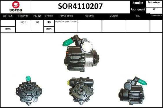 STARTCAR SOR4110207 - Hidrosūknis, Stūres iekārta adetalas.lv