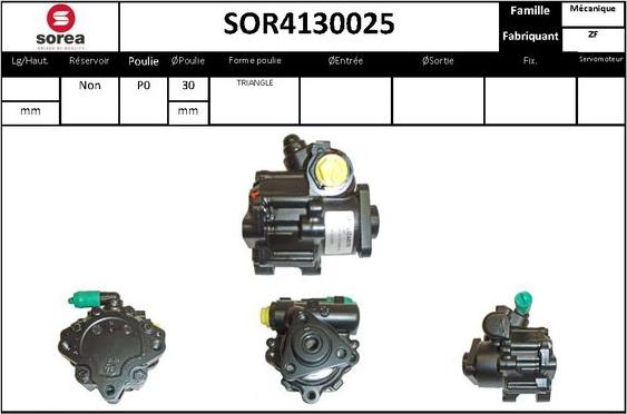 STARTCAR SOR4130025 - Hidrosūknis, Stūres iekārta adetalas.lv