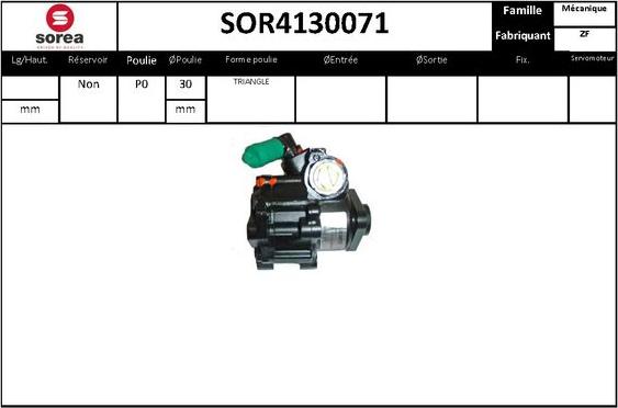 STARTCAR SOR4130071 - Hidrosūknis, Stūres iekārta adetalas.lv