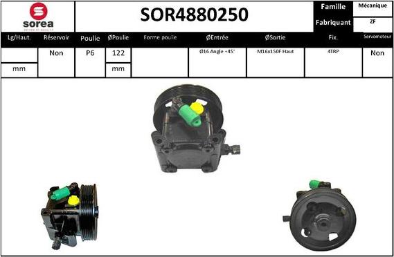 STARTCAR SOR4880250 - Hidrosūknis, Stūres iekārta adetalas.lv