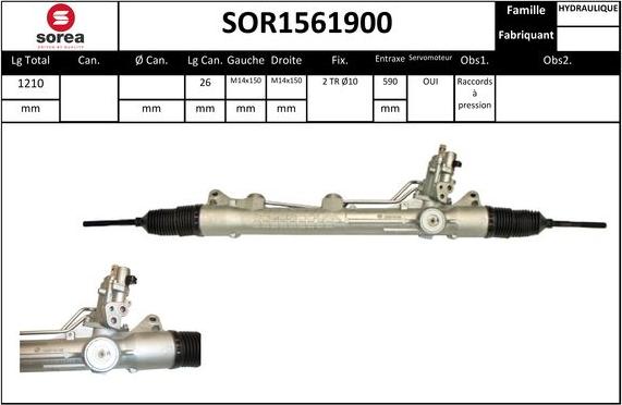 STARTCAR SOR1561900 - Stūres mehānisms adetalas.lv