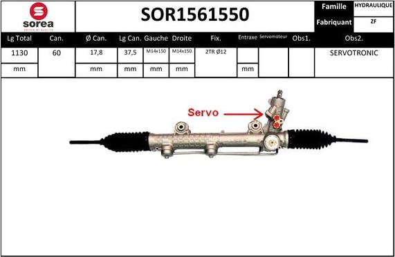 STARTCAR SOR1561550 - Stūres mehānisms adetalas.lv