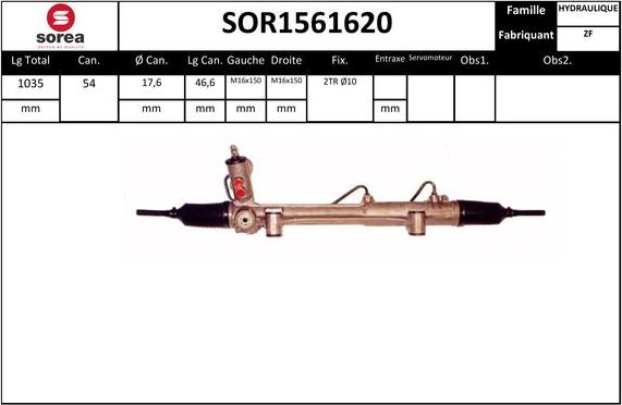 STARTCAR SOR1561620 - Stūres mehānisms adetalas.lv