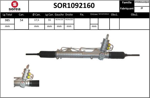 STARTCAR SOR1092160 - Stūres mehānisms adetalas.lv