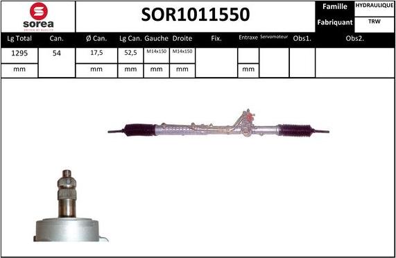 STARTCAR SOR1011550 - Stūres mehānisms adetalas.lv