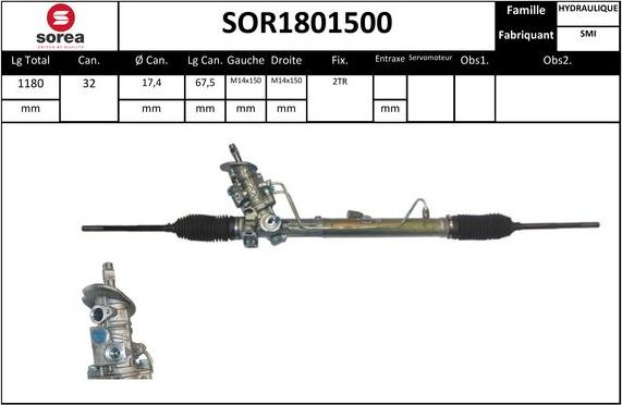 STARTCAR SOR1801500 - Stūres mehānisms adetalas.lv