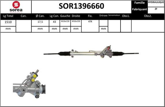 STARTCAR SOR1396660 - Stūres mehānisms adetalas.lv