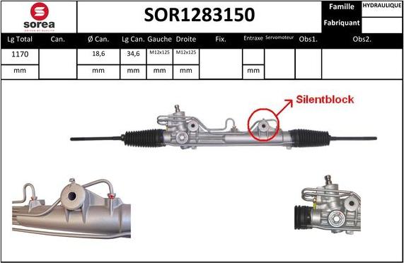 STARTCAR SOR1283150 - Stūres mehānisms adetalas.lv