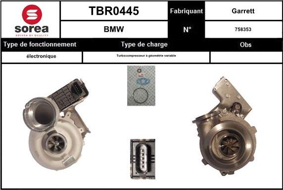 STARTCAR TBR0445 - Kompresors, Turbopūte adetalas.lv