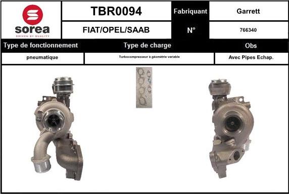 STARTCAR TBR0094 - Kompresors, Turbopūte adetalas.lv