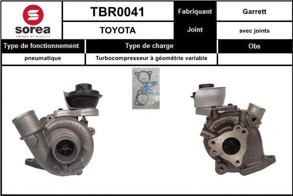 STARTCAR TBR0041 - Kompresors, Turbopūte adetalas.lv