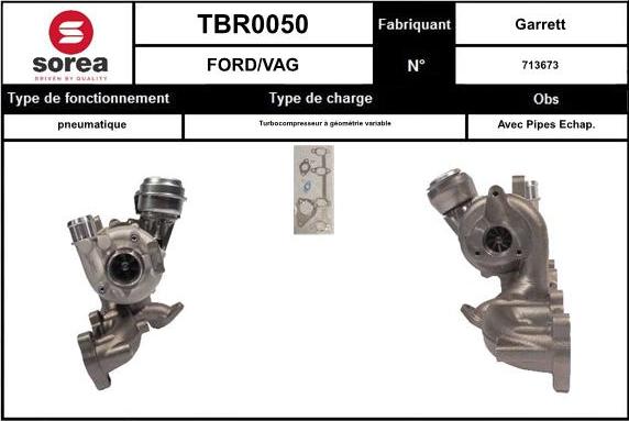 STARTCAR TBR0050 - Kompresors, Turbopūte adetalas.lv