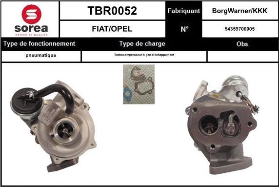 STARTCAR TBR0052 - Kompresors, Turbopūte adetalas.lv