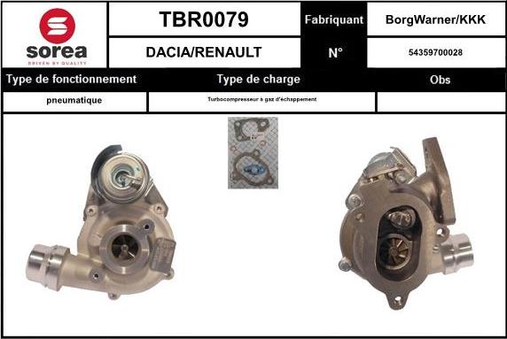 STARTCAR TBR0079 - Kompresors, Turbopūte adetalas.lv