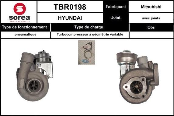 STARTCAR TBR0198 - Kompresors, Turbopūte adetalas.lv