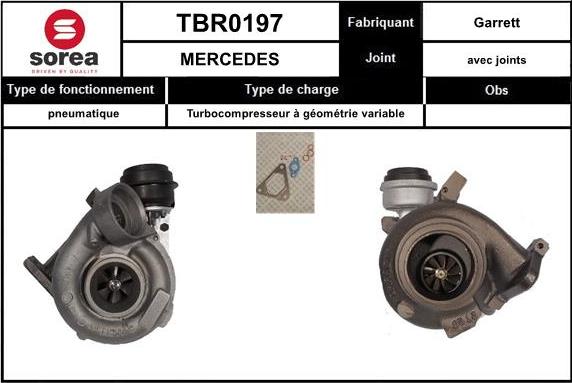 STARTCAR TBR0197 - Kompresors, Turbopūte adetalas.lv