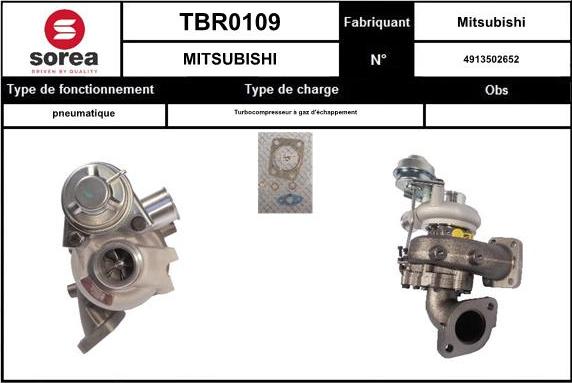 STARTCAR TBR0109 - Kompresors, Turbopūte adetalas.lv