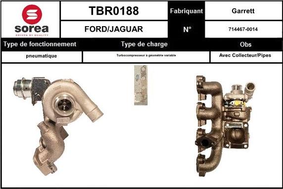 STARTCAR TBR0188 - Kompresors, Turbopūte adetalas.lv